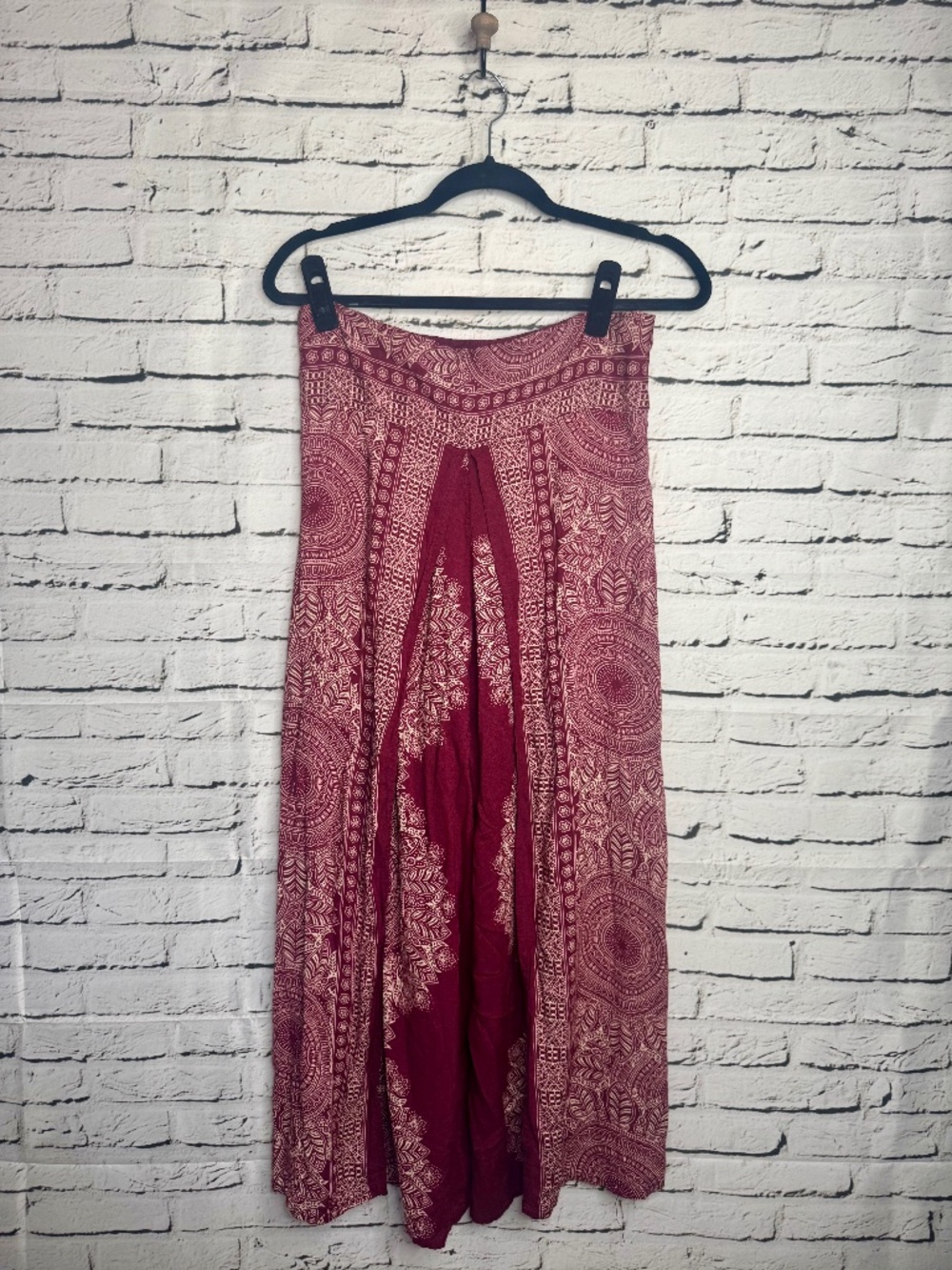 Thai Elephant Harem Pants Burgundy